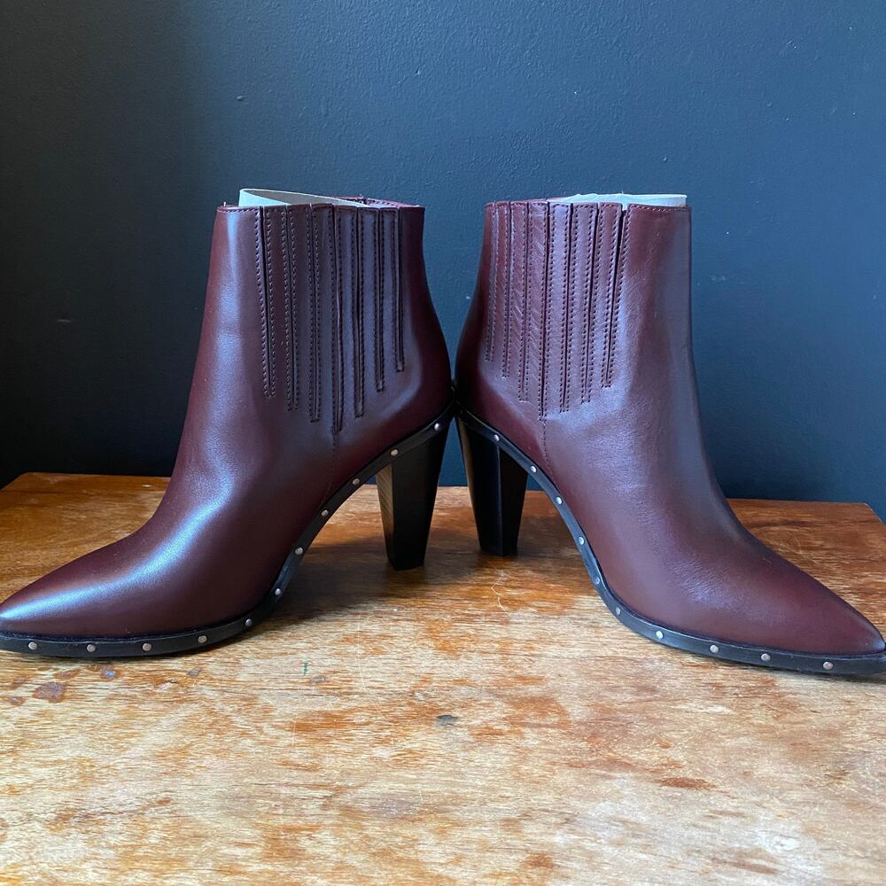 IRO Lieve Bootie Shoes in Burgundy NEW Sz 7 - Picture 8 of 14